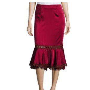 NWT! Jonathan Simkhai Sateen Trumpet Skirt Size 2! Retail price $645